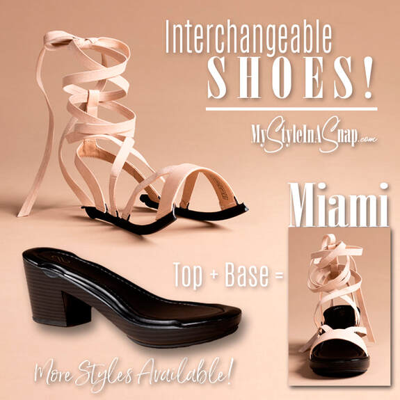 Interchangeable Shoes! Miami Wraparound Tie Sandals
