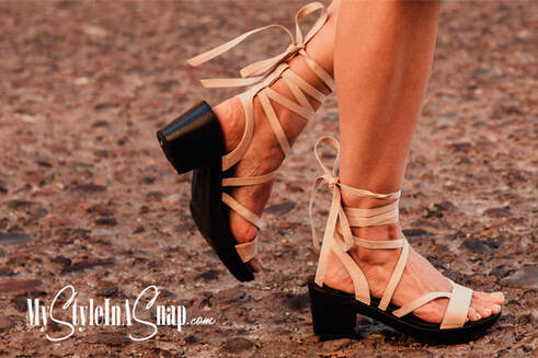 Interchangeable Shoes! Miami Wraparound Ankle Style Sandals
